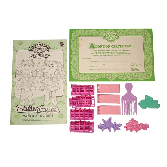 Cabbage Patch Kids Stylin' Hair Kid 1995 Instructions and Accessories - Picture 1 of 4